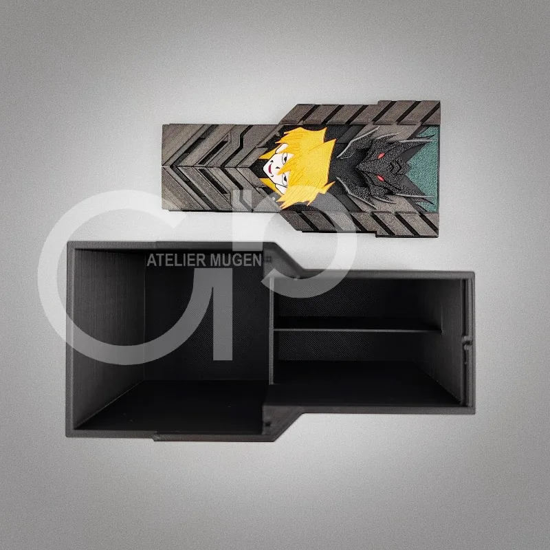 Suitable for Yu-Gi-Oh! Red-Eyes Black Dragon/Joey Wheeler Themed 3D Printed Card Box Creative Game Collection Card Storage Box