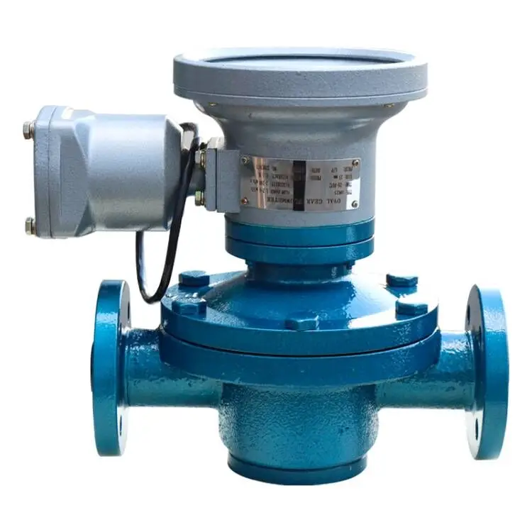 LCD Display zero Setting PN16 0.2% Micro Low 4-20mA Oval Gear Flow Meter