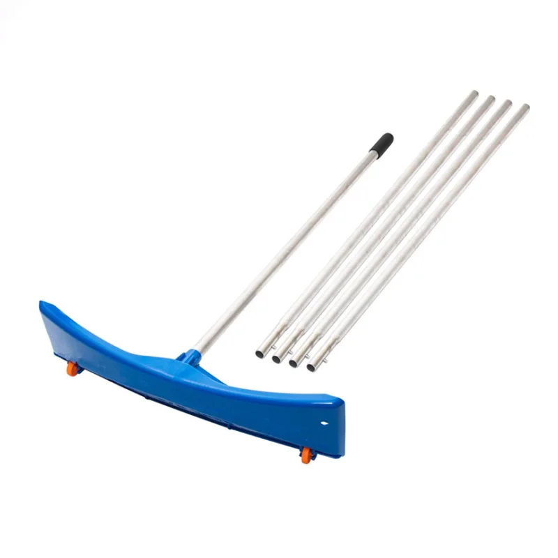 Labor-saving wheeled roof roof push snow shovel roof  scraping plastic push adjustable snow rake