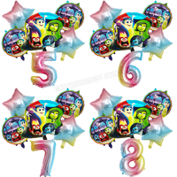 Inside Out Numbers Ballons Joy Anger Figure Birthday Balloons Party Decoration Baby Shower Ornaments Anime Room Decor Kids Gifts