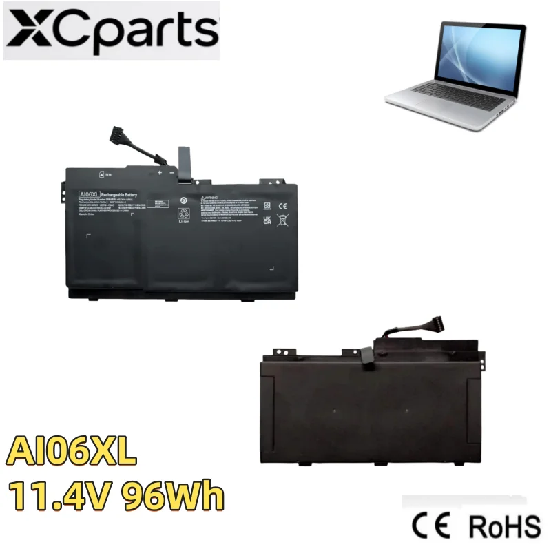 

New Laptop Battery AI06XL 11.4V 96Wh For HP ZBook 17 G3 T7V62ET V1Q00UT X9T88UT HSTNN-LB6X HSTNN-C86C 808397-421 808451-001