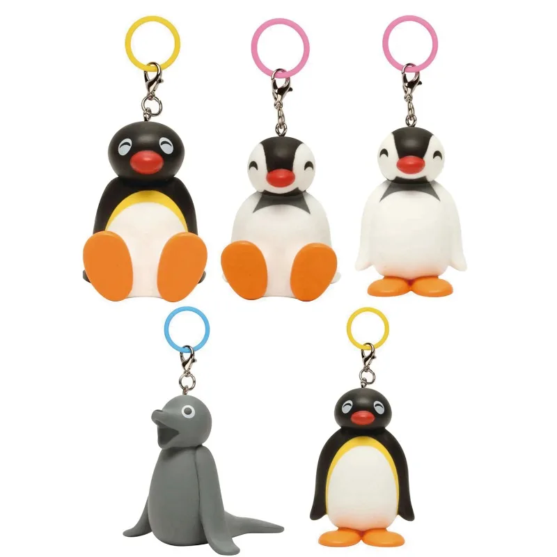KOROKORO ガシャポンカプセル玩具かわいいペンギン家族アシカアニメアクションフィギュアコレクションペンダントチャームキッズギフト