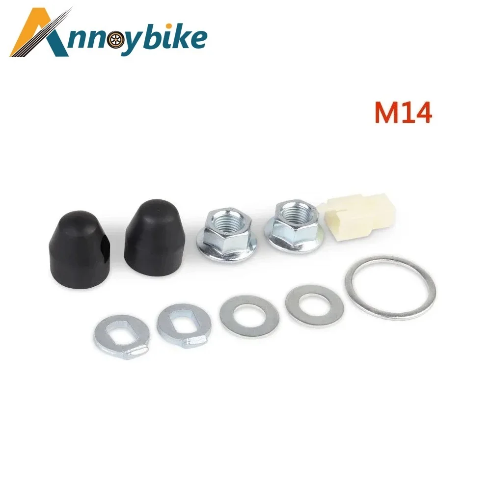 M12 M14 Electric Bicycle Motor Screw Caps Washer Spacer Nut Cover E-bike Axle Scooter Hub Motor Lock Accessories