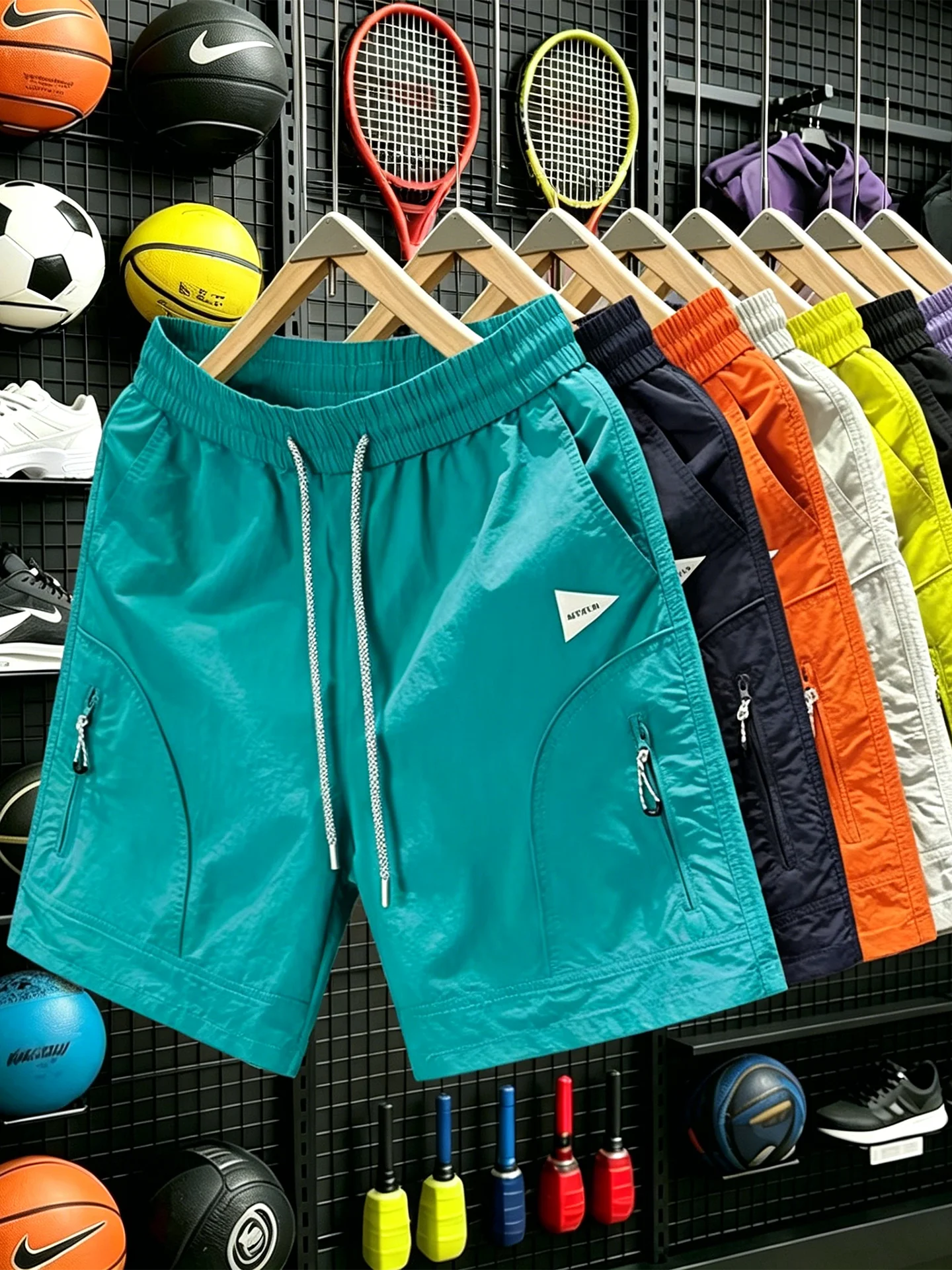 Dopamine Lightweight Quick Dry Sports Shorts Men's Summer Thin Outdoor Mountain Five-Quarter Pants Casual Loose Fit Shorts