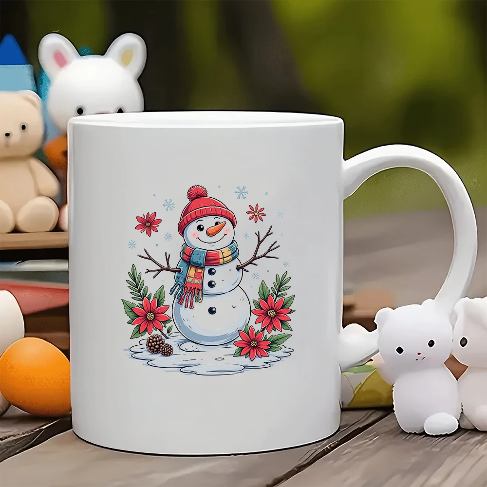 

11oz Cartoon Snowman Christmas Themed Cup Kids Gift Christmas Family Office Coffee Mug