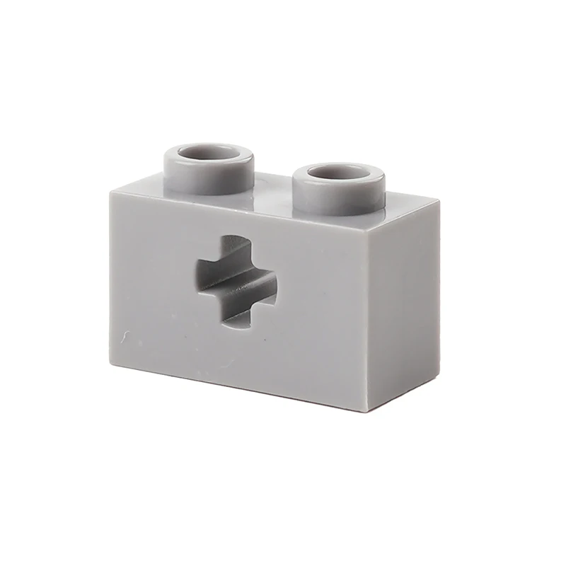 MOC high-tech Parts 1x2 Brick 1 Axis Hole 32064 MOC Technical Building Block Suitable For All Brands Small Particles Toy