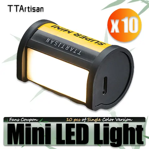 TTArtisan 미니 마그네틱 LED 라이트 키트, 카메라 사진 라이브 스트리밍용, 콜드 슈 마운트, 0.5W 필 라이트 CRI 95 +, 10 개 Best5 TTArtisan 미니 마그네틱 LED 라이트 키트, 카메라 사진 라이브 스트리밍용, 콜드 슈 마운트, 0.5W 필 라이트 CRI 95 +, 10 개 Best5