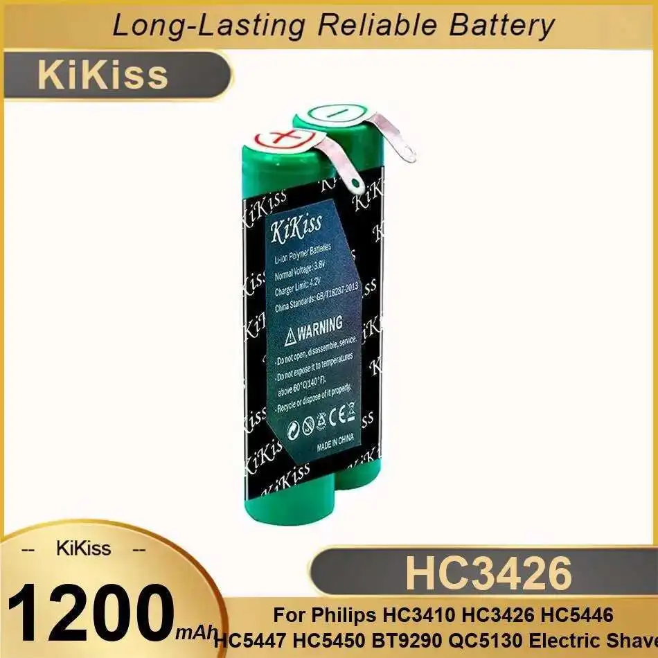 

Hair Clipper Battery 1200Mah For Philips HC3410 HC3426 HC5446 HC5447 HC5450 BT9290 QC5130 Electric Shaver