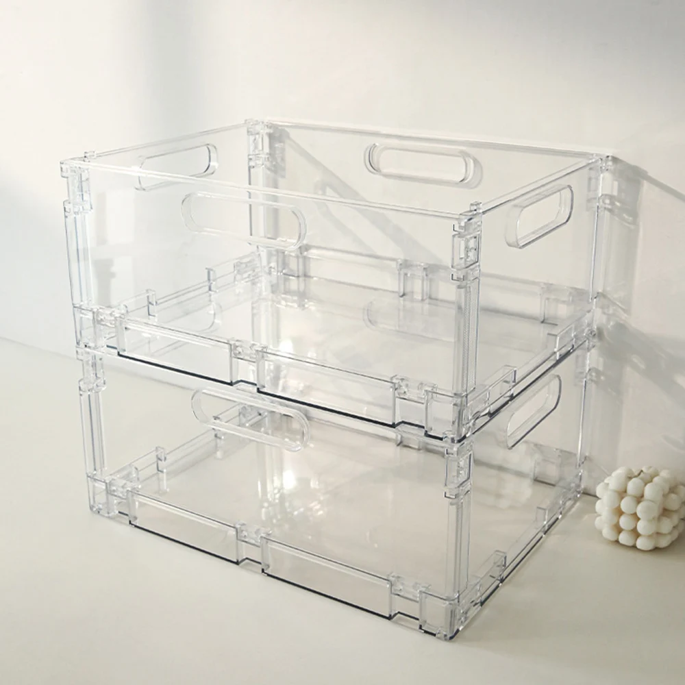 Acrylic Clear Doll Toys Storage Organizer Box Mystery Box Display Stand Popmart Storage Case Waterproof Dust Proof Blind Box