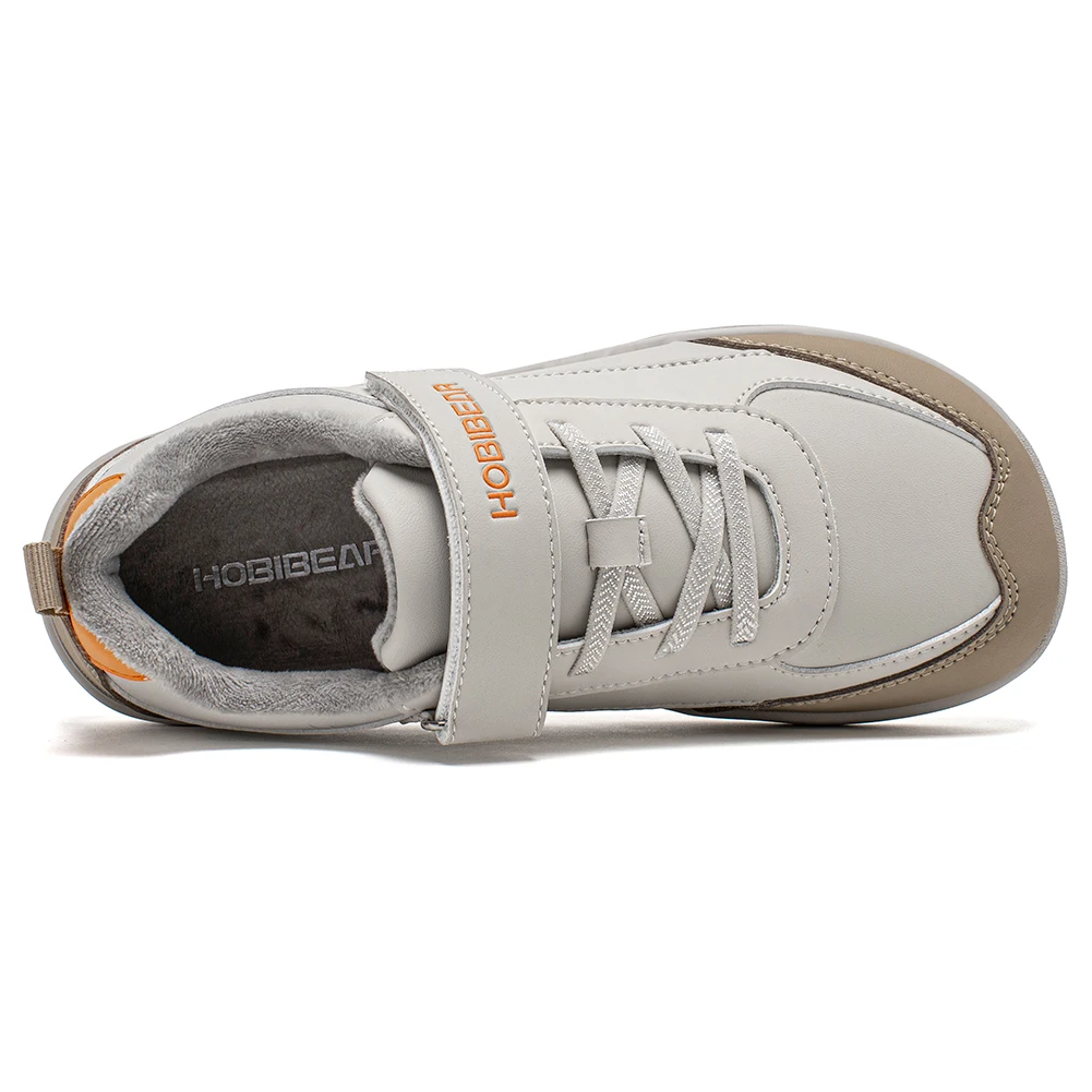 HOBIBEAR أطفال فو الفراء اصطف بيرفوت أحذية الشتاء واسعة تو صندوق الجلود الاصطناعية هوك حلقة أحذية للأطفال الكبار/الفتيان الفتيات #3