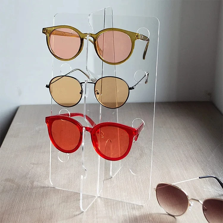 

Acrylic sunglasses detachable stand Portable clear glasses display rack sunglasses frame