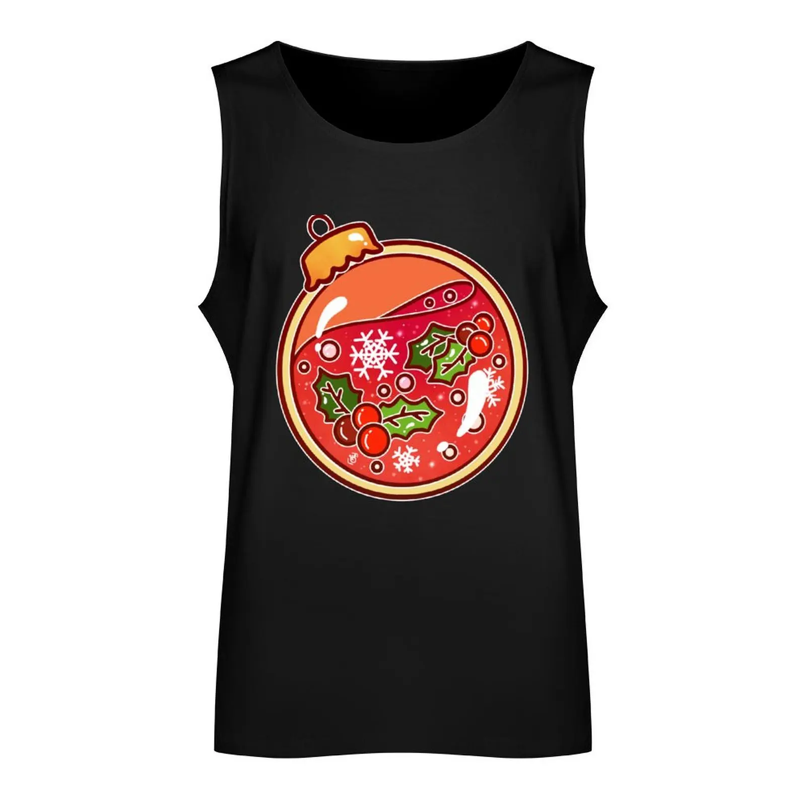 Glass Christmas Ornament Tank Top gym Men's t-shirts gym shirt men Men's gym t-shirts clothes man