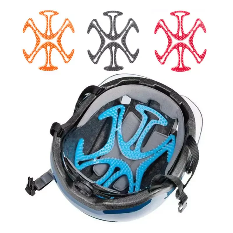 Anerte Bantalan Silikon Bantalan Dalam Helm Alas Bantalan Pelindung untuk Aksesori Helm Luar Ruangan Bersepeda