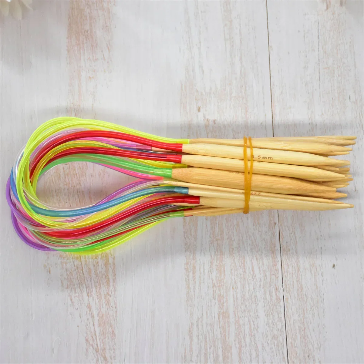 18Pcs/Set Circular Knitting Needles Bamboo Crochet