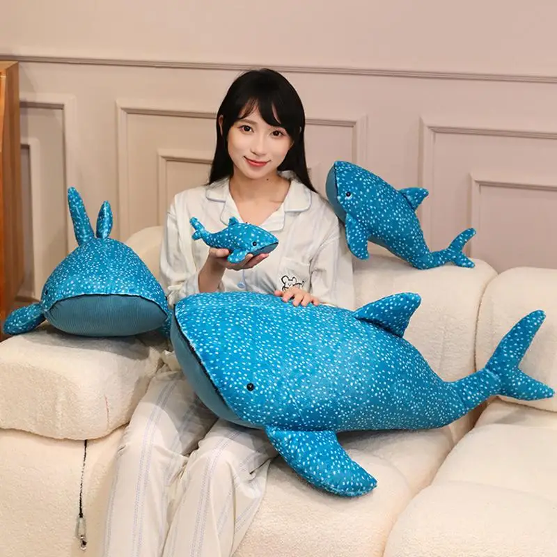 【xxx】Whale Shark Anime Stuffed Soft Cushion Pillow Soothing Plush Toy Cute Animal Plush Doll Room Decor Custom Festival Gift