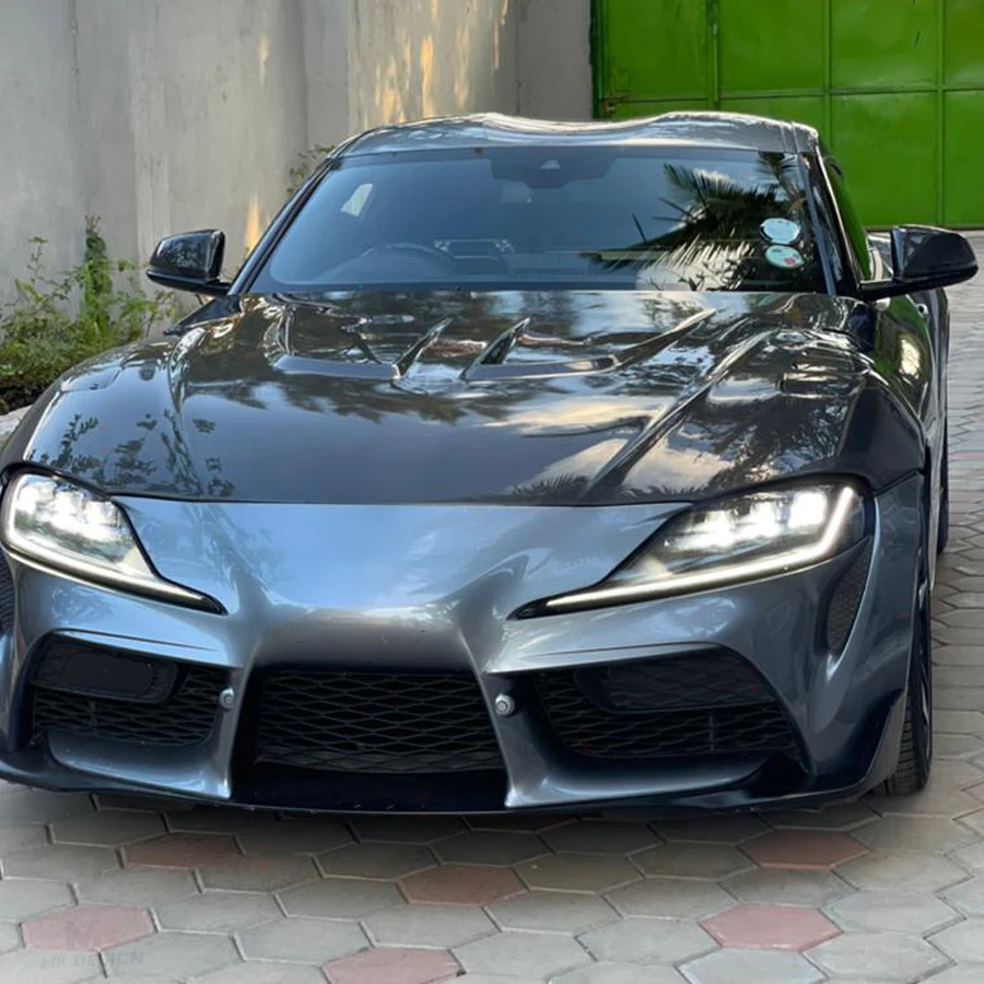 

Carbon Fiber LB Style Front Engine Hood Bonnet Cover for Toyota Supra MK5 A90 A91 GR 2019-2024 Hood Replacement