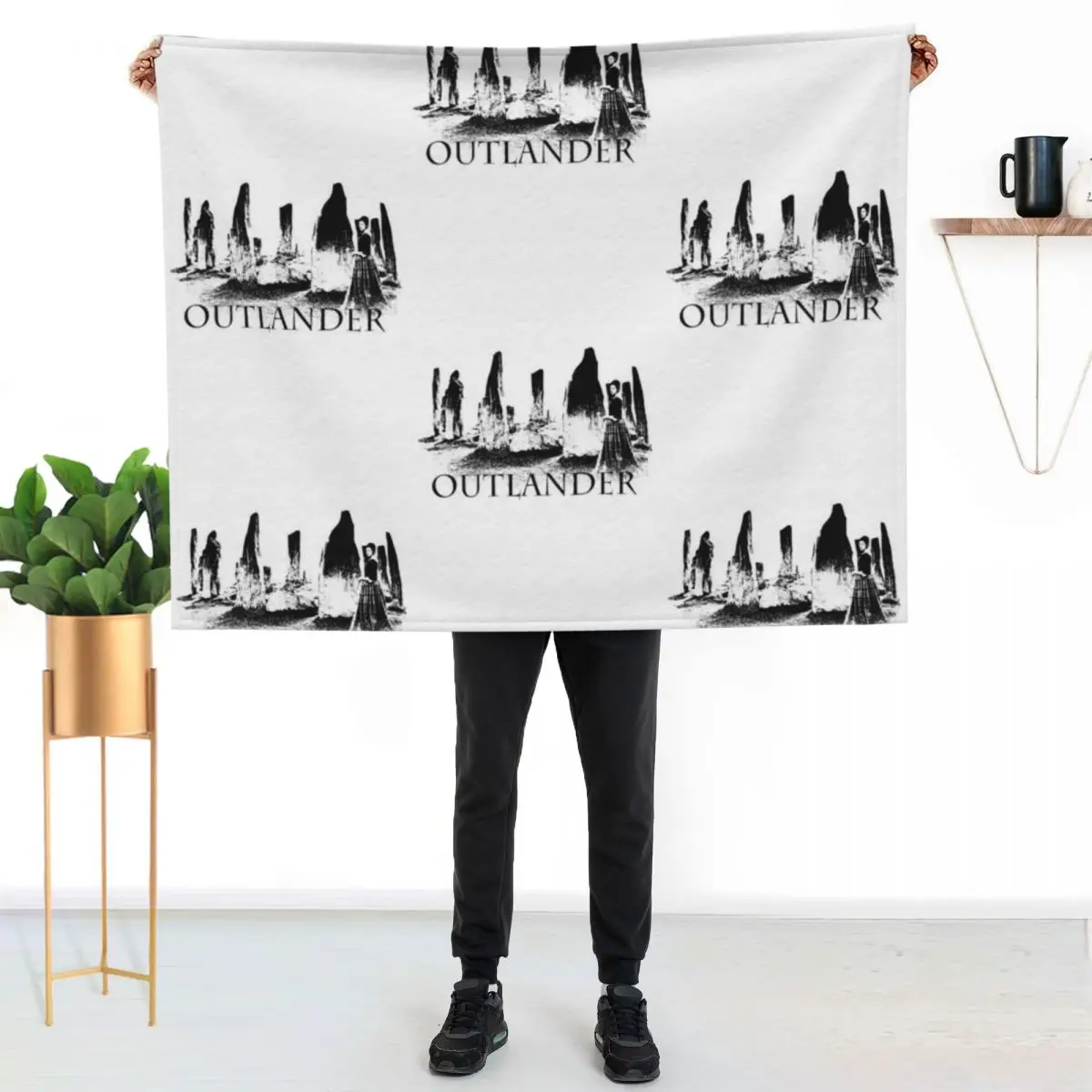

Outlander Throw Blanket Modern Design Soft Blanket for Home Decor