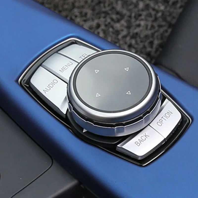 Car Multimedia Buttons Cover iDrive Stickers For BMW F20 F25 F30 F10 F07 E60 E90 E92 E70 E71 F02 E84 X1 X3 X5 X6 1 3 5 7 Series