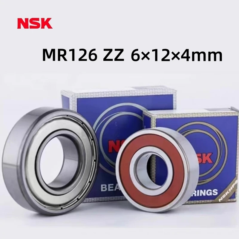 

Miniature high-speed motor bearings, Japan, NSK, ABEC-7(5/10 pces), MR126ZZ, 6x12x4mm.