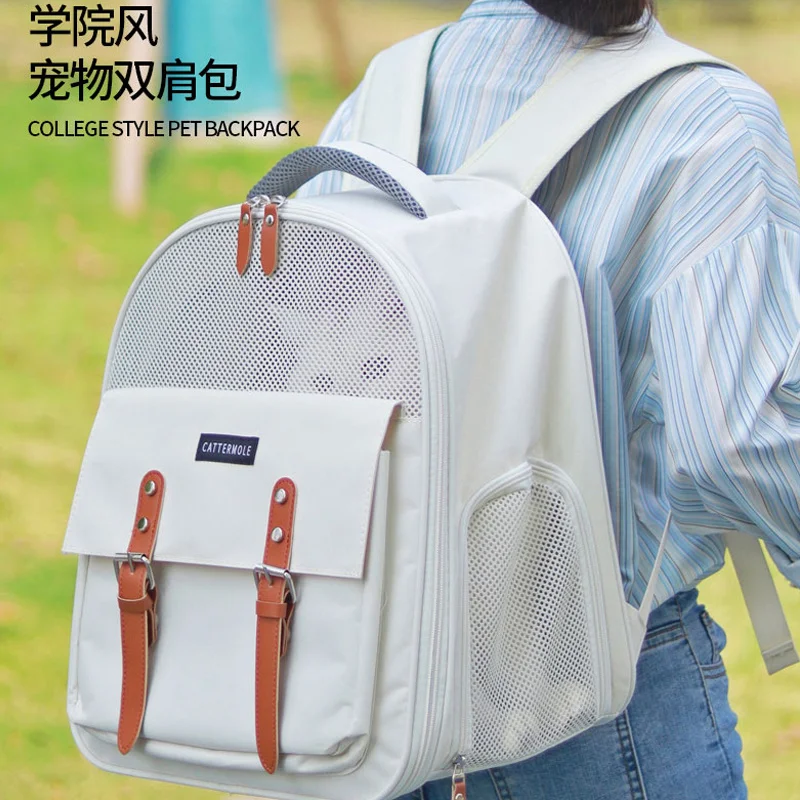 

Outdoor Portable Backpack Space Capsule Pet Bag Large Capacity Canvas Portable Cat Backpack for Going out