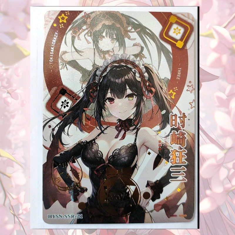 Dea storia Flower girl albedo Kanroji Mitsuri Kamado Nezuko Tokisaki Kurumi Hu Tao SSR card Toy collection boy regali di compleanno