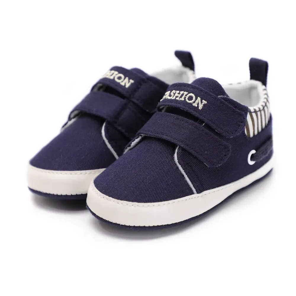 Meckior Baby Boy Sneakers Newborn Striped Soft Sole Casual Baby Boys Girls Shoes First Walker Toddler Crib Shoes Moccasins