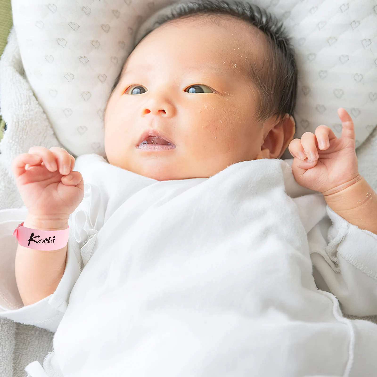 

100pcs Newborn Identity Wristbands Baby Medical Pvc Disposable Waterproof Bracelets Hospital Patient Identification Bands For