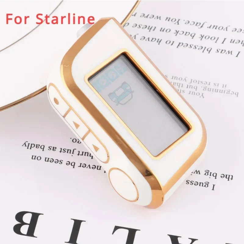 For Starline A93 A63 Russian Version Two Way Car Alarm LCD Remote Controller Keychain Fob Cover High Quality TPU Key Case S96 V2