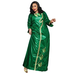 African Dress For Woman Embroidery Design Ladys Clothes Plus Size Dresses For Women Floor Length