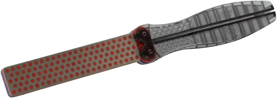 

8-дюймовый двусторонний алмазный точильный камень для ножей, мелкозернистый/крупнозернистый, портативный дизайн