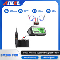 ANCEL BM200 PRO 12V LED Battery Tester Monitor Head-Up Display Charging Voltage Cranking Test Battery Capacity Car Analyzer Tool