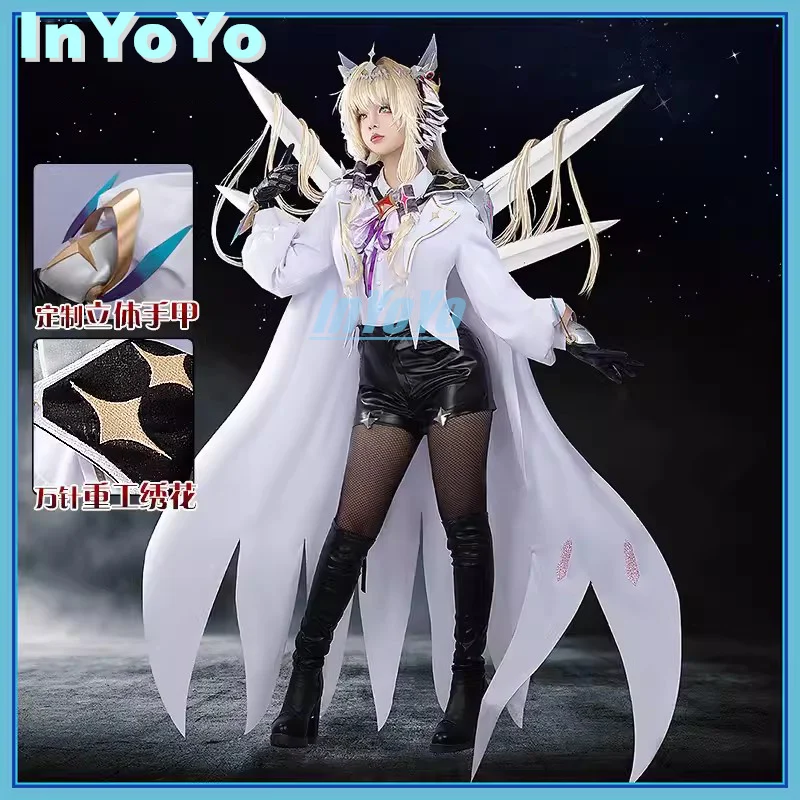 

InYoYo NIKKE Crown Cosplay The Goddess Of Victory Costume Game Suit Lovely Dress Uniform Role Play Halloween Party Outfit Women