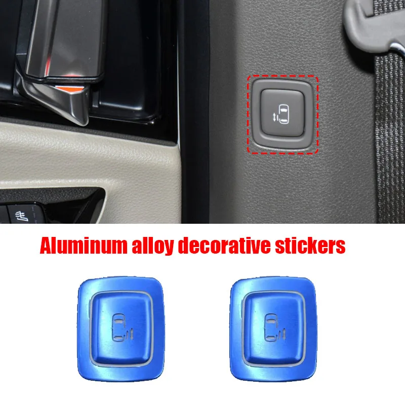 For Kia Carnival Sedona KA4 2021 2022 2023 2024 Middle door switch button aluminum alloy decorative patch interior