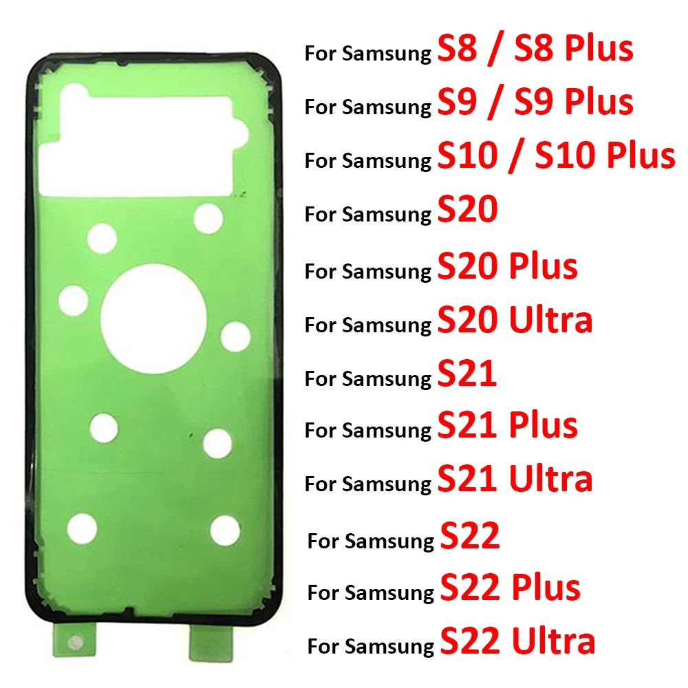 Back Battery Sticker Adhesive For Samsung S8 S9 S10 S20 S21 S22 Plus Ultra Fe Waterproof Back Cover Sticker