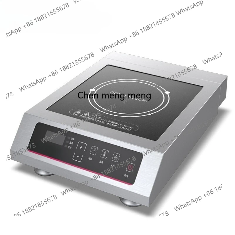 

Commercial induction cooker high power flat stainless steel electromagnetic cooker canteen restaurant button