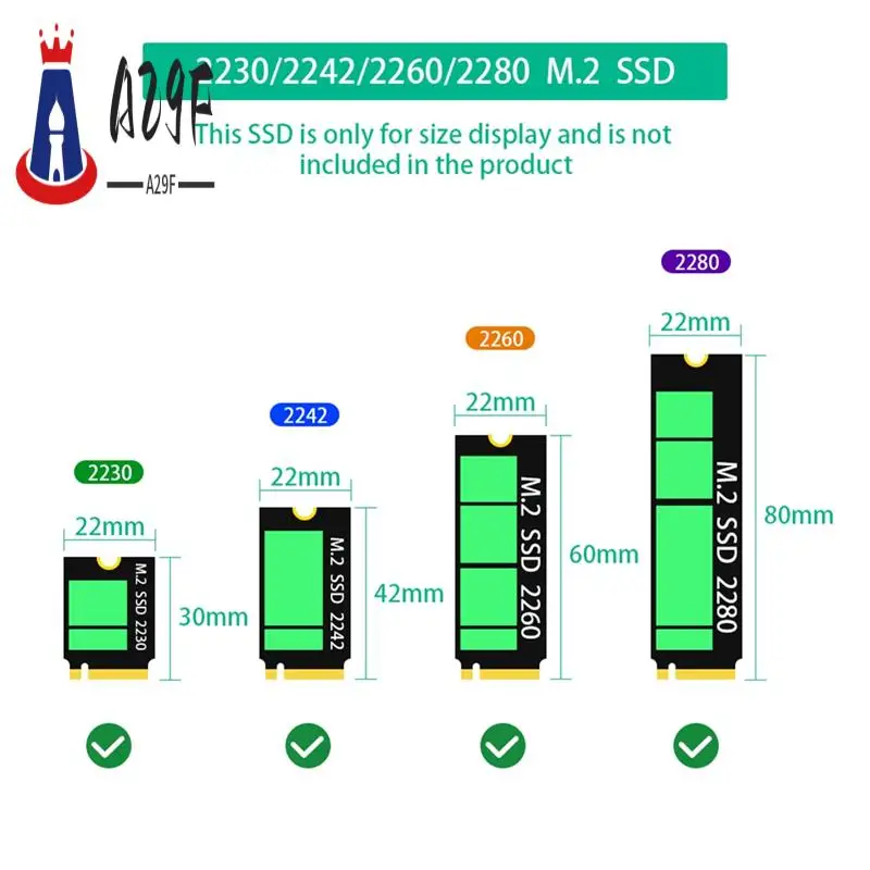 

A29F-2 In 1 Combo M.2(NGFF) NVME PCI-E SSD To U.2 SFF-8639 & M.2( NGFF) SATA SSD To SATA Adapter