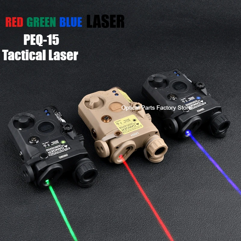 Tactical Airsoft UHP AN PEQ 15 PEQ-15 LA5C Red Dot Green Laser Indicator IR Weapon Scout LED AR15 Light Fit 20MM Rail