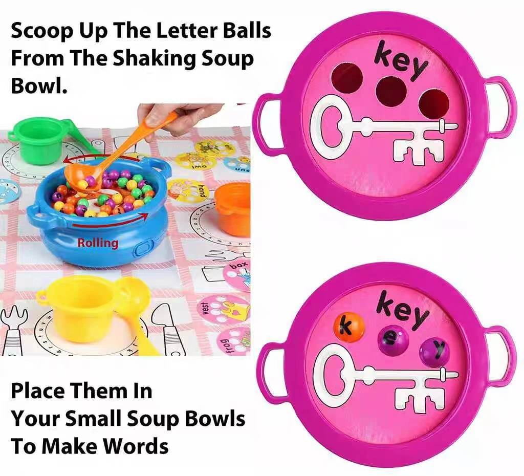 English Word Spelling Game Table Game Educational Toys English Learning for Kids