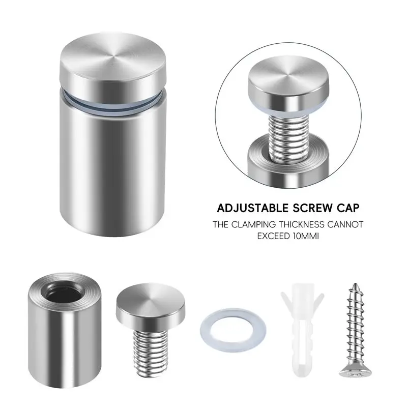 A31Z-24Pcs 3/4X1 بوصة أصحاب علامة المواجهة مسامير جدار المواجهة أصحاب مسامير جبل الأجهزة الإعلان الزجاج الاكريليك حامل #3