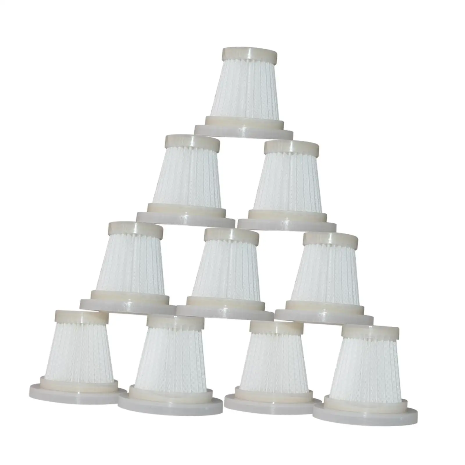 10Pcs Replacement Filter for Vacuum Cleaner Bed Household HEPA Filter Only