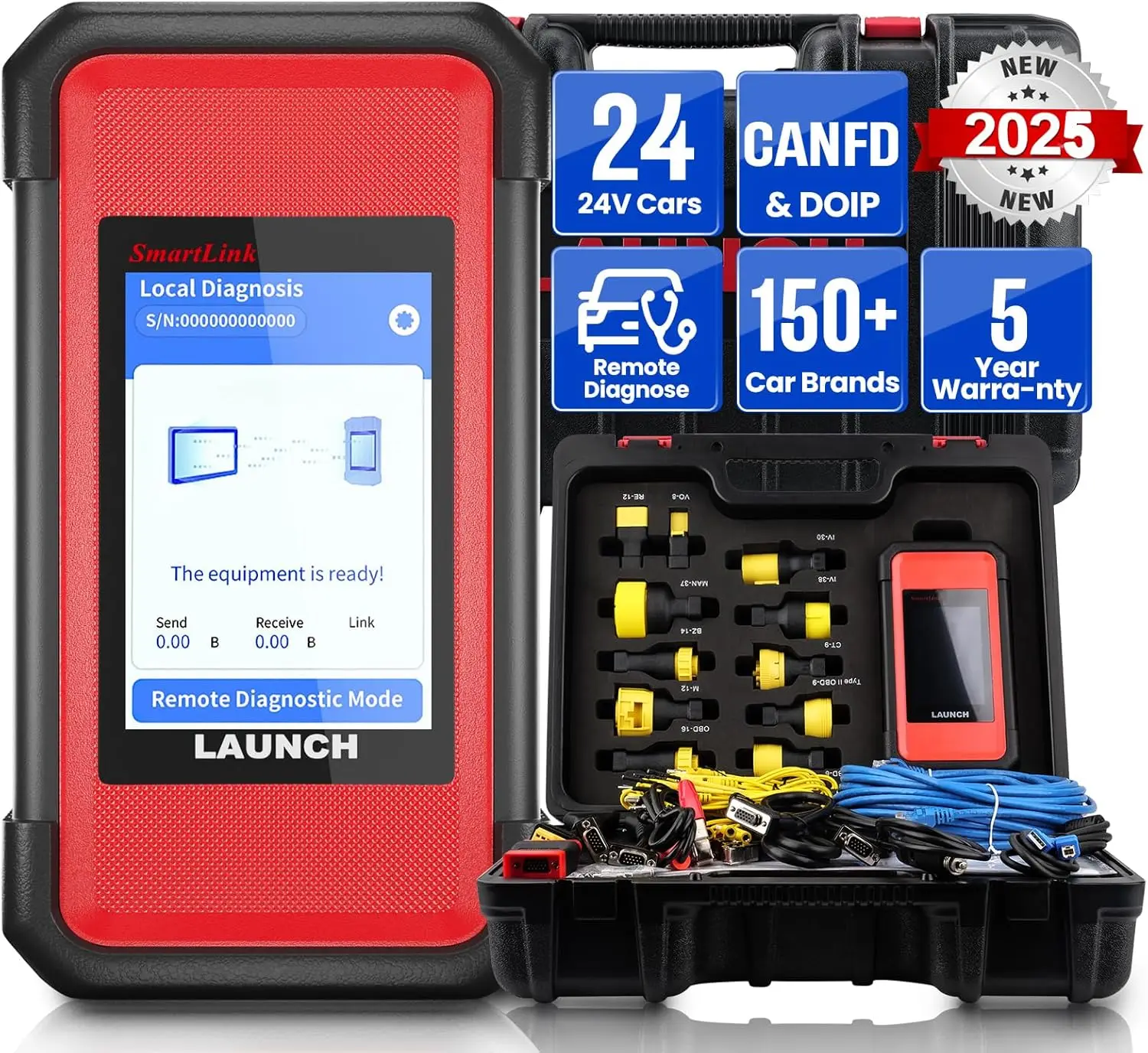 

LAUNCH X431 Smartlink C 2.0 HD модуль тяжелой грузовика новый HD3 диагностический грузовик/машины/коммерческий автомобиль работает на PRO3/V+/PRO3S