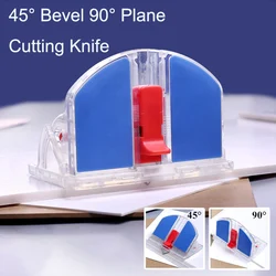 Bevel Cutting Knife Flat Paper Cutter DIY Cutting Model Building Paper Cutter 45° Bevel Paper Cutter 90° Plane Cutting Knife