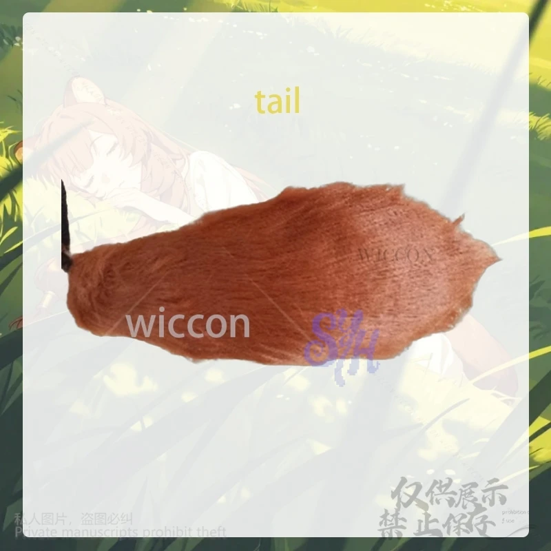 Raphtaria Rising of the cosplay Shield Hero anime clothes furry Plush animal Ears Tail kawaii Accessories Halloween Carnival Cos