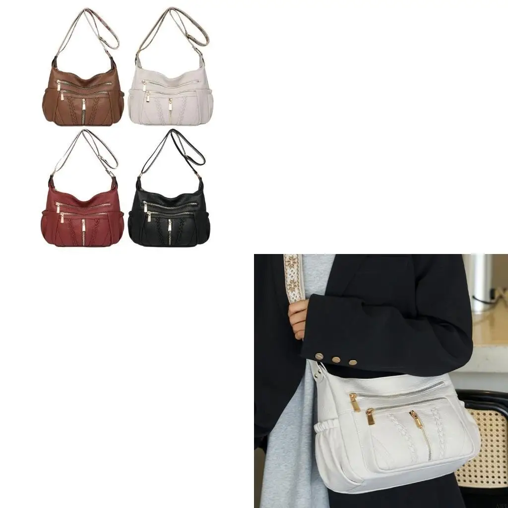 

Versatile Women's Shoulder Bag Soft PU Leather with Organized Compartments