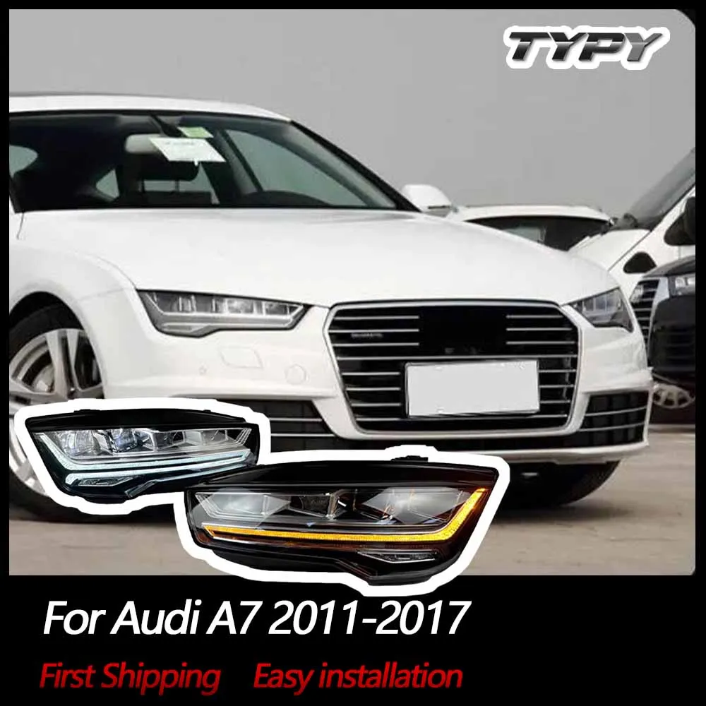

TYPY Car Headlights For Audi A7 2011-2017 LED Car Lamps Daytime Running Lights Dynamic Turn Signals Car Accessories