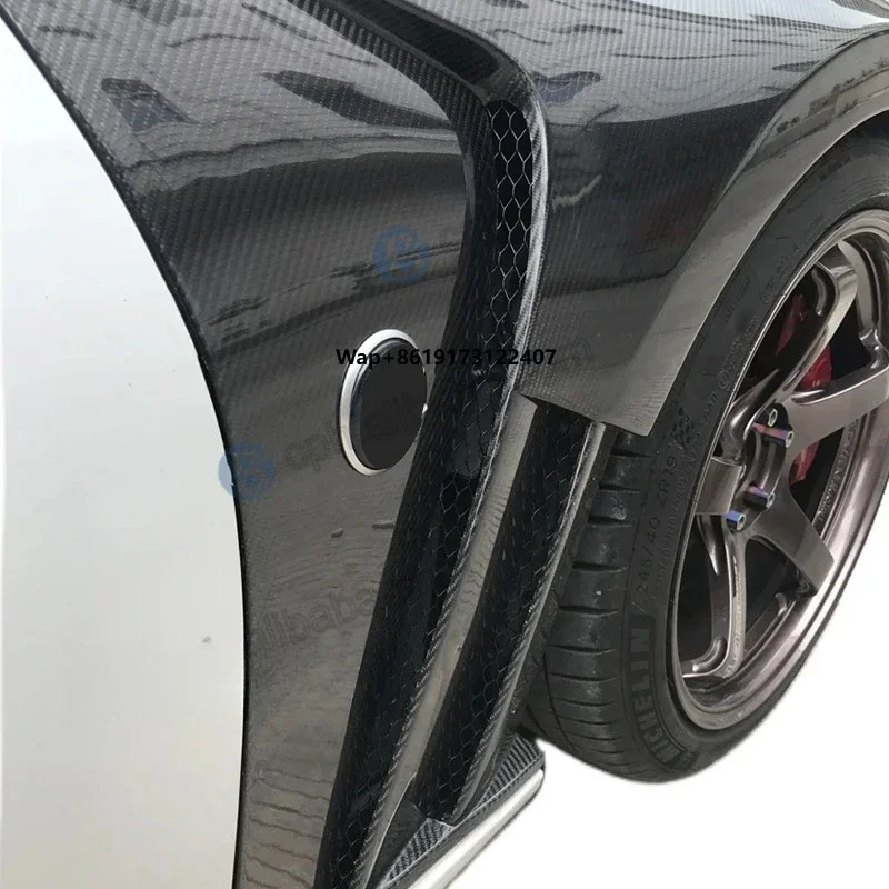 

Customized V Style Honeycomb Carbon Fiber Rear Vent Fenders for 370z Z34 2009-2015 Carbon Fenders Body Kit Upgrade