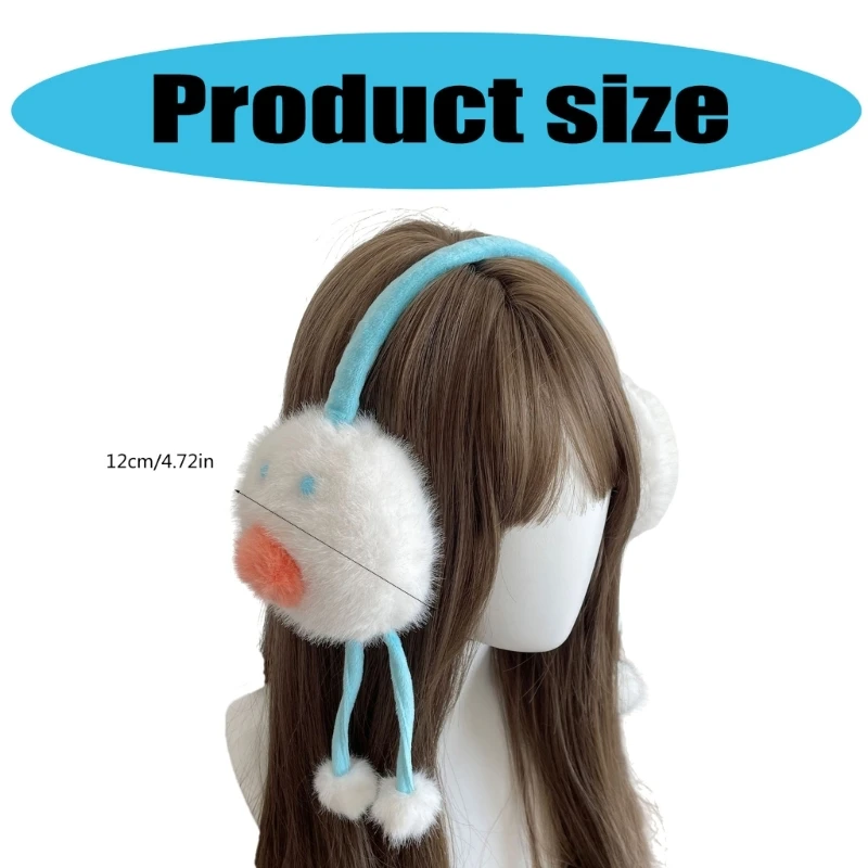 Furry Novelty EarMuffs to Keep You Warm in Cold Weather for Skiing Hiking