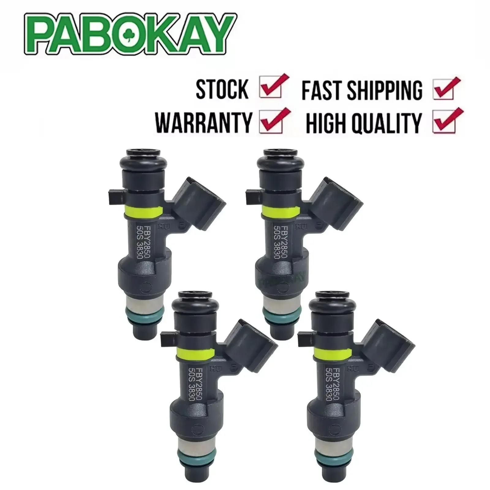 

4 Pieces X For Nissan Tiida Versa 1.8L NV200 Sentra 2.0L X-Trail 2.5L 2001-2017 Fuel Injectors FBY2850 16600-EN200 16600EN200