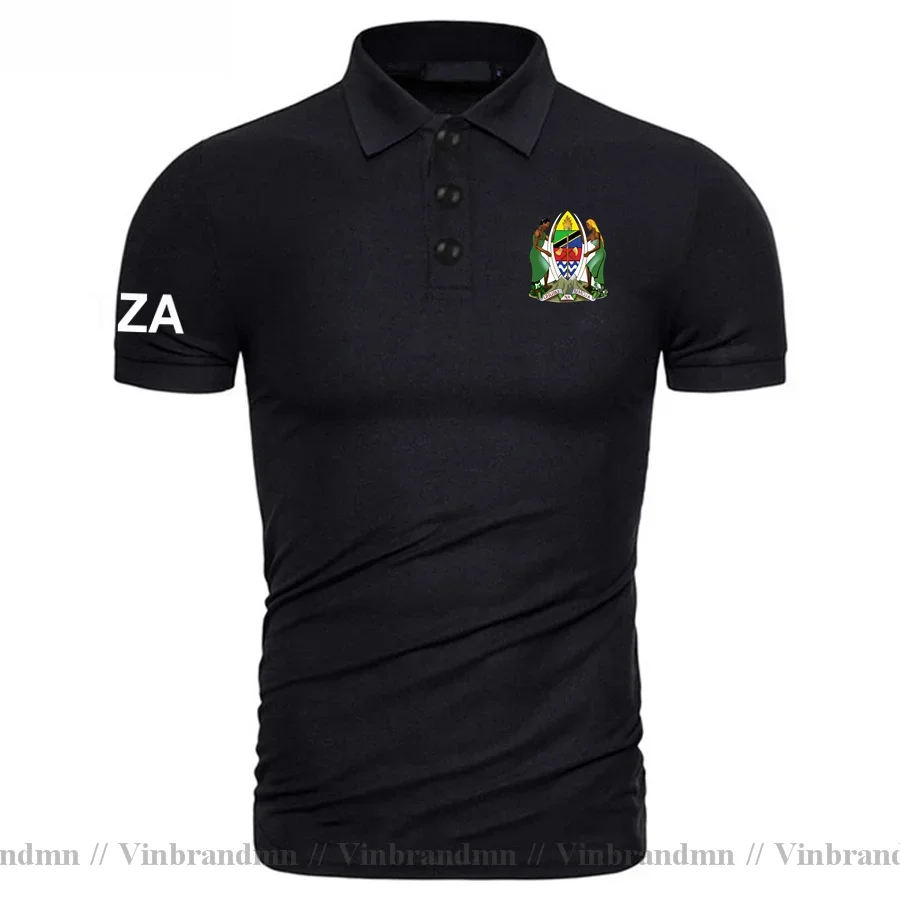 Tanzania Tanzanian TZA Swahili TZ Polo Shirts Men Short Sleeve Brand Shirts New Fashion Nation Team Clothing Country Flag Design