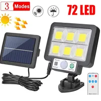 72LED Solar Lights Solar Split Wall Lamp 3 Mode Waterproof Motion Sensor Lamps Garden Street Lighting For Garden Wall Lamp